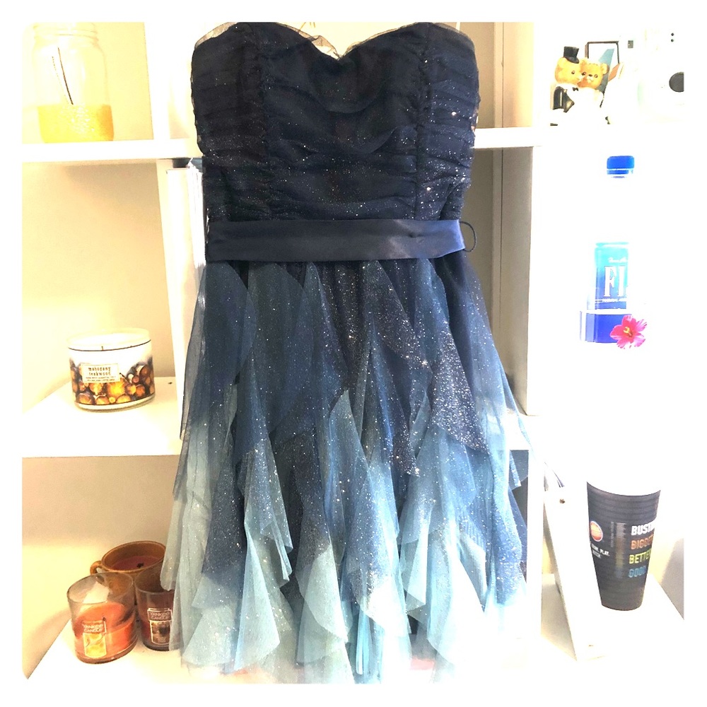Short strapless formal/Prom dress